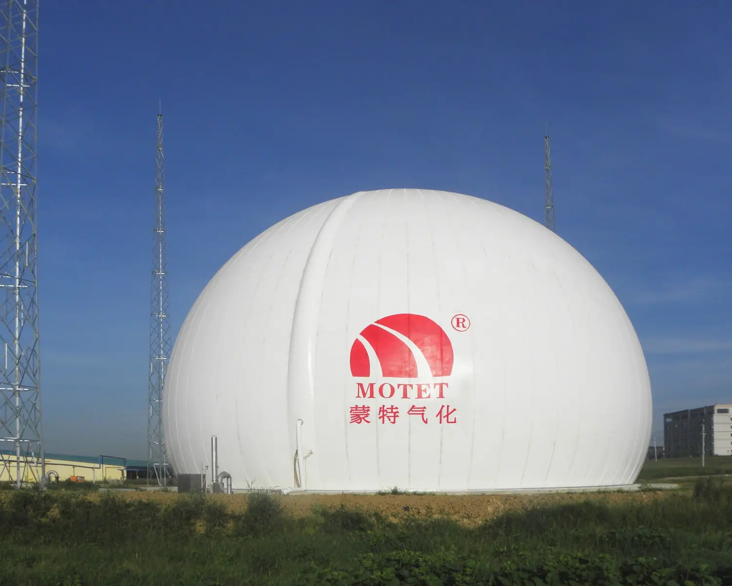 地上設置型二重膜式ガスホルダー
